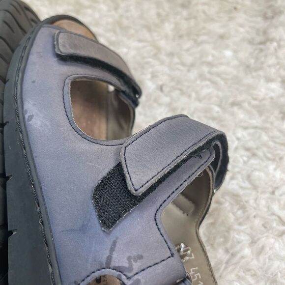 Mephisto Mobils leather gray straps sandals hook and loop Velcro straps EUR SZ40 - Picture 8 of 8